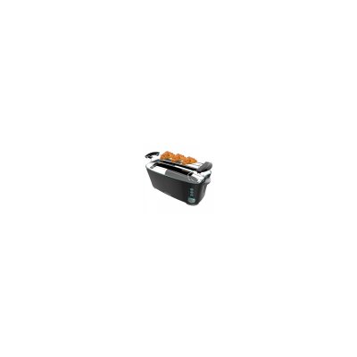 CECOTEC  Toast&Taste Extra Double N Grille-pain 2 tranches et fonction d&eacute;cong&eacute;lation 1350W Noir