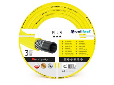  Cellfast 1702153100 Plus Tuyau d'arrosage Jaune 1/2"" 50&nbsp;m