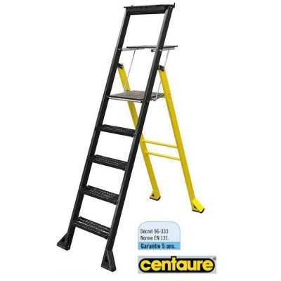 CENTAURE  - Escabeau Alu 5 Marches mister t nf EN131 - 447205