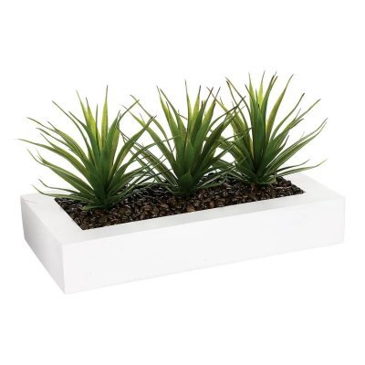 Centre de table avec aloe vera en plastique 175 mm Atmosphera Diempi