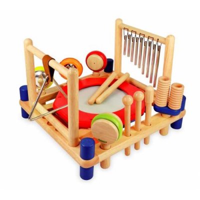 IMTOY Centre Musical Melody Mix en bois, jeu d'&eacute;veil musical