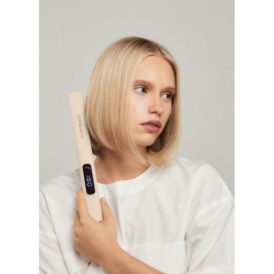  CERAMIC STYLER SLIM - Fer &agrave; lisser avec rev&ecirc;tement c&eacute;ramique - Sable
