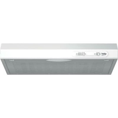 BEKO CFB5310W Hotte 200W 240V 62dB Acier Inoxydable Blanc