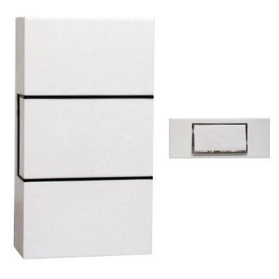 CHACON  Carillon Filaire avec Bouton-Poussoir - Blanc