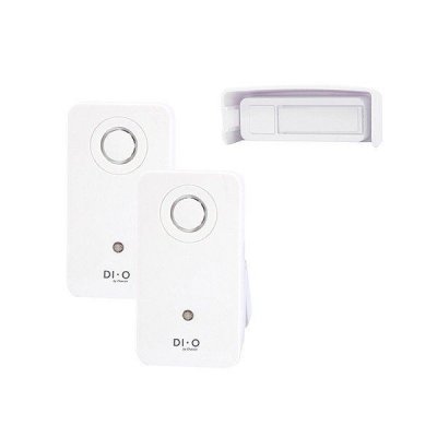 DIO CONNECTED HOME CHACON Kit Carillon sans fil avec 2 r&eacute;cepteurs DIO Design 38 m&eacute;lodies