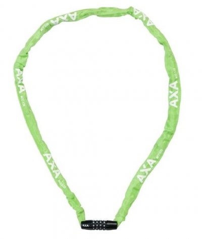 Cha&icirc;ne antivol &agrave; code Axa-Basta Rigid RCC120 3,5mm x 1,20m verte