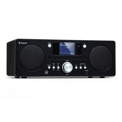 AUNA Cha&icirc;ne compacte - Harvard - Radio Internet/DAB+/FM Lecteur CD Bluetooth - Noir
