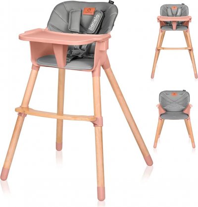  Chaise b&eacute;b&eacute; lionelo koen rose rose LO-KOEN PINK ROSE