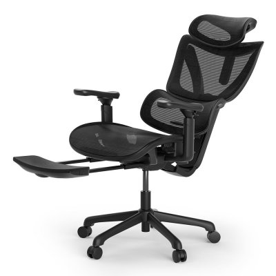 ACGAM Chaise de Bureau Ergonomique -  - CG-5245M - Dossier Relevable - Accoudoirs 3D - 1 Place