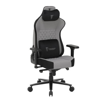 BERSERKER GAMING Chaise De Bureau Gaming Berserker Noir Et Gris Luxe 130-138 Cm