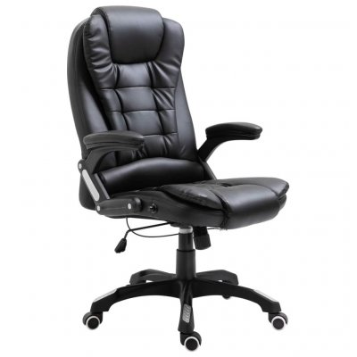 Chaise de bureau Noir Similicuir vidaXL - Noir