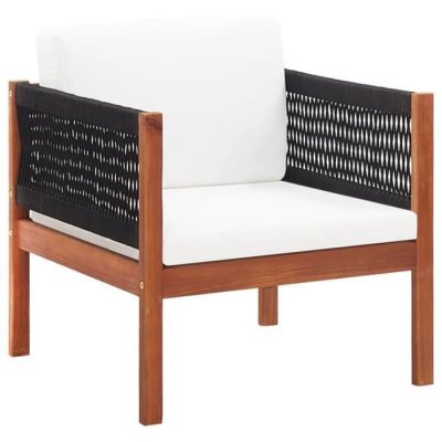 VIDAXL Chaise de jardin avec coussin Bois d'acacia solide  n/a