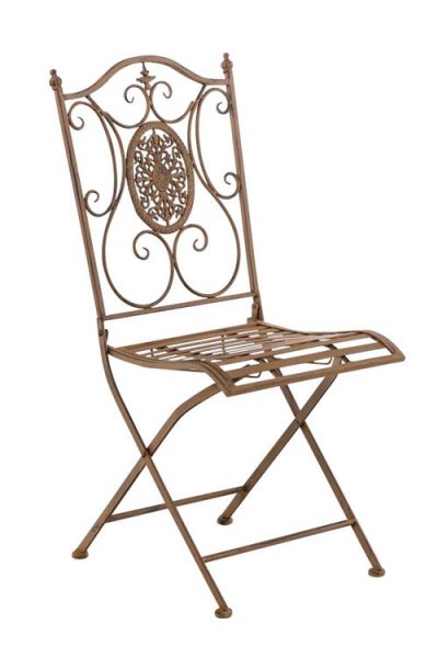 GENERIQUE Chaise de jardin en m&eacute;tal Sibell , Marron antique