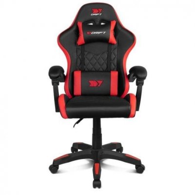 DRIFT Chaise de jeu  DR35 noir/rouge