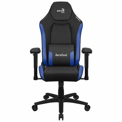 AEROCOOL Chaise de jeu en cuir bleu  Crown