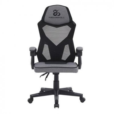 NEWSKILL Chaise de jeu  Eros avec maille ergonomique grise