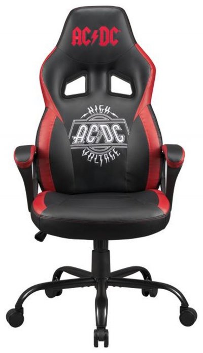 Chaise gaming AC/DC pour Bureau - fauteuil gamer noir