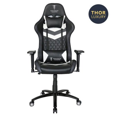 BERSERKER GAMING Chaise gaming Alpha Omega Players Berserker Thor Luxury Noir et Blanc