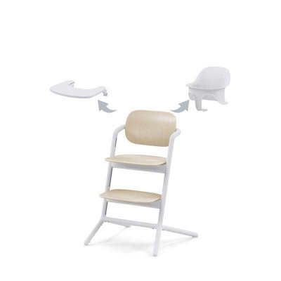 CYBEX Chaise haute LEMO 3en1 SET Sand White -  - Blanc