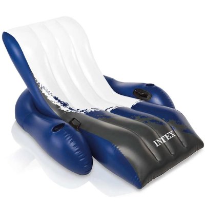 INTEX Chaise longue gonflable de piscine  Violet et Blanc