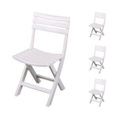 PROGARDEN Chaise pliante birki blanche ref.862739 CF-6550276