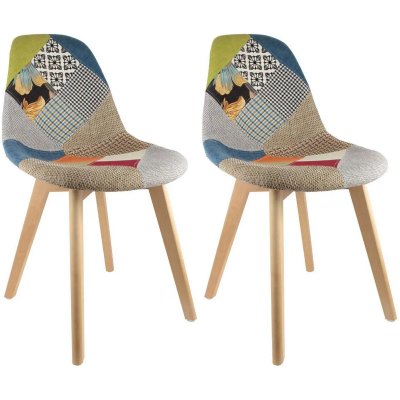 Chaise scandinave - Patchwork - Multi couleur
