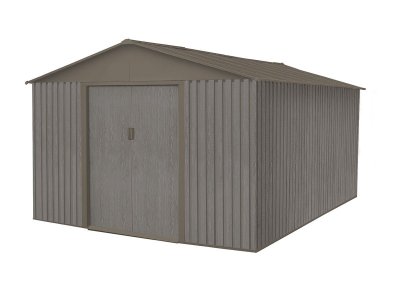 CHALET & JARDIN Chal&ecirc;t-Jardin Abri de Jardin en M&eacute;tal Look Bois Vieilli 9,66 m&sup2;