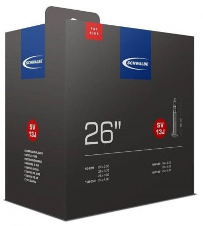 SCHWALBE Chambre &agrave; air VTT  SV13J 26x3.50-4.80 valve Presta (40 mm) Ob