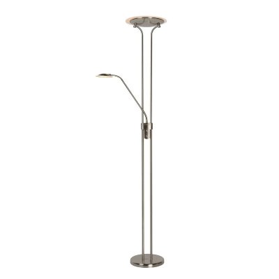 LUCIDE CHAMPION LED-Lampadaire LED avec liseuse m&eacute;tal H180cm