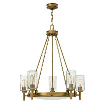 HINKLEY Chandelier collier laiton 5x100w e27