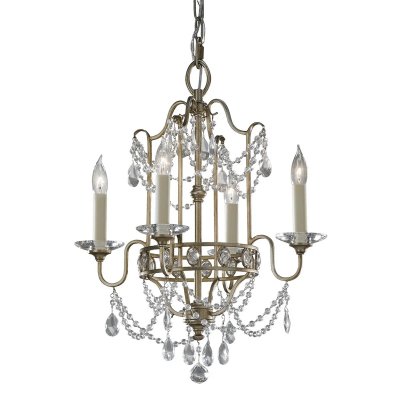 FEISS Chandelier gianna 4x60w argent dor&eacute;