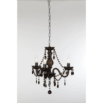 REALITY LEUCHTEN Chandelier l&uuml;ster chrom&eacute; noir 3x40w e14