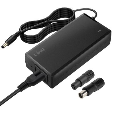 LINQ Chargeur 84w Pour Trottinette &Eacute;lectrique Xiaomi, Ninebot Et Autres, C&acirc;ble 1.5m  Noir