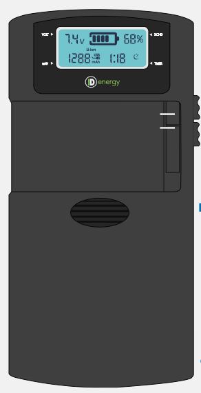 ID Chargeur pour appareil photo  Chargeur de batteries Li-ion  Energy Travel II
