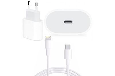 VISIODIRECT Chargeur rapide 20w + cable usb-c lightning pour iphone se 2022 - -