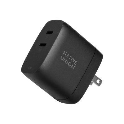 NATIVE UNION Chargeur rapide  GaN PD 67 W Double USB-C Noir