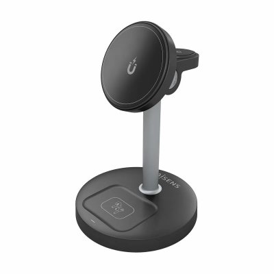 Chargeur sans fil Aisens ASCH-15W3WC066-BK Noir 15 W