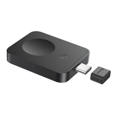 Chargeur Sans Fil Magn&eacute;tique pour Apple Watch Baseus MagPro 2.5W MagSafe Type-C Noir