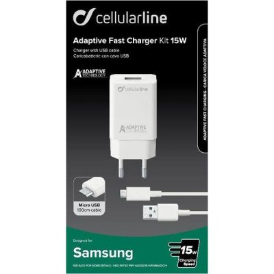 CELLULARLINE Chargeur Secteur Achsmkit 15 Wmusbw 