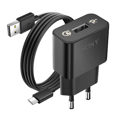 SONY Chargeur secteur UCH20 1.5A Noir Smartphone C&acirc;ble USB type C inclus
