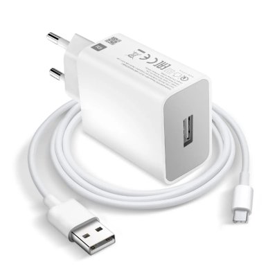 XIAOMI Chargeur secteur usb 18w mdy-10-ef avec c&acirc;ble usb-c b91175c0027036 blanc
