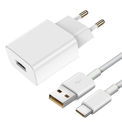 VIVO Chargeur Secteur USB et C&acirc;ble USB-C Puissance 33W Original  Blanc