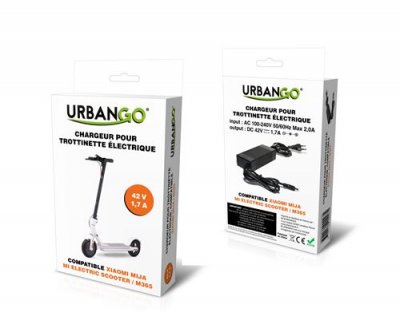 URBANGO Chargeur  Pour Trottinette Xiaomi M365