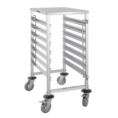 VOGUE Chariot &agrave; Glissi&egrave;res GN 7 Niveaux -  - Acier inoxydable