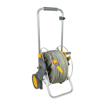 HOZELOCK Chariot m&eacute;tal sur roues &eacute;quip&eacute; - &Oslash;19mm