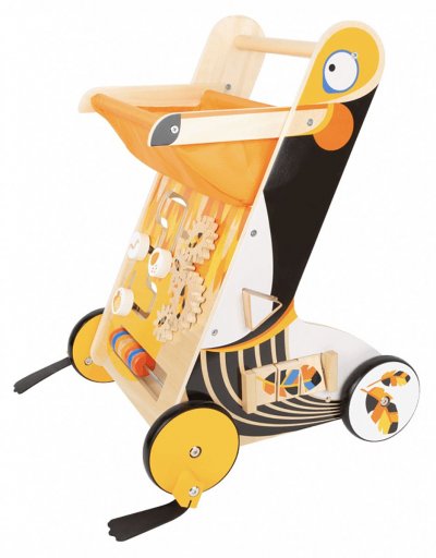 SMALL FOOT Chariot trotteur pour marche et motricit&eacute; foot- babytoys