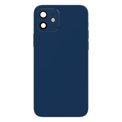  Ch&acirc;ssis Complet pour iPhone 12 Cadre central et Vitre arri&egrave;re Bleu Nuit