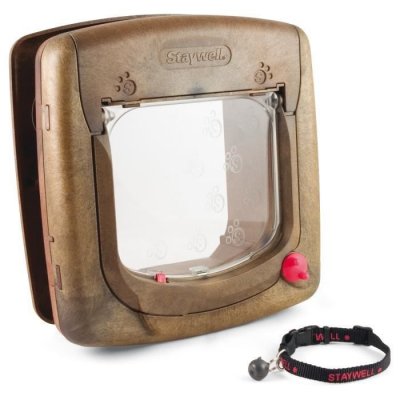 PETSAFE Chati&egrave;re magn&eacute;tique 4 voies Deluxe 420 Marron 5006  Brun