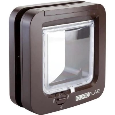 SUREFLAP Chati&egrave;re Par D&eacute;tection De Puce &Eacute;lectronique Marron Chat - 