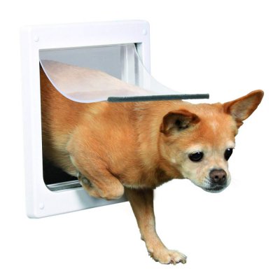 TRIXIE Chati&egrave;re pour chiens, 2 positions, XS&ndash;S (XPetit - Petit), blanc,